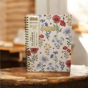 2026 Floral Planner - White and Multicolor